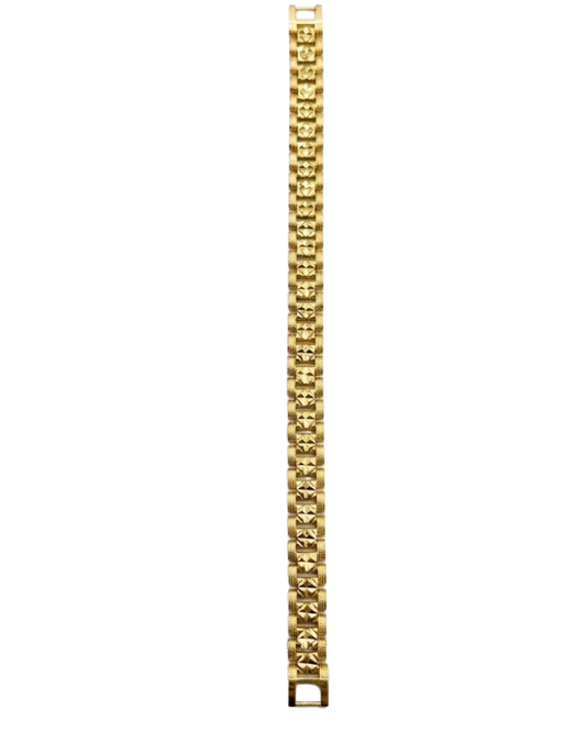 Classic Gold Pattern Link Bracelet